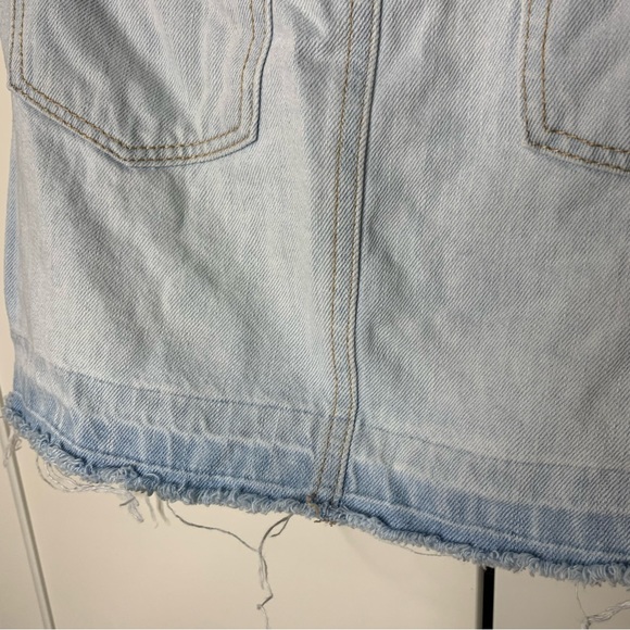 Forever 21 Girls Light Denim Mini Skirt - Picture 9 of 12